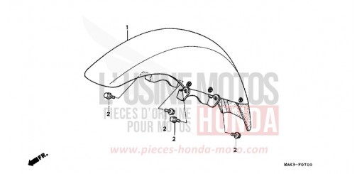FRONT FENDER (1) SLR650W de 1998